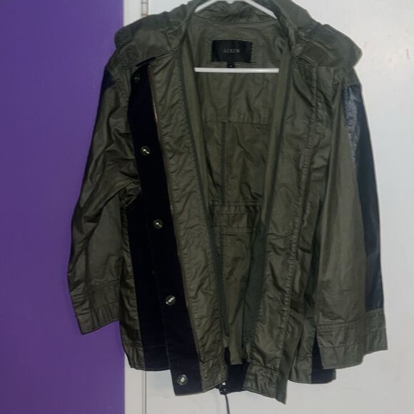 J Crew Cinched Swing Jacket Size XS Green - Picture 4 of 13